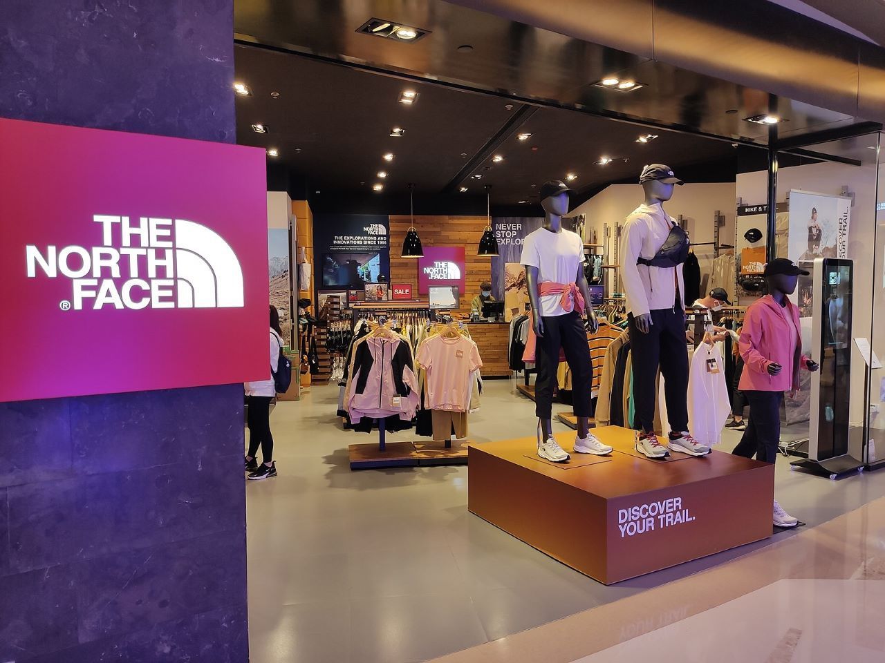 The North Face in store